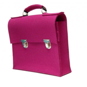 Retro Boekentas - Fuchsia