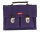 Schoolbag Canvas with Leather - Violet