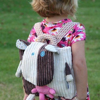 Toddler with Milkos Backpack