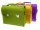 Rtro Cartables - Lime-Ochreous-Violette