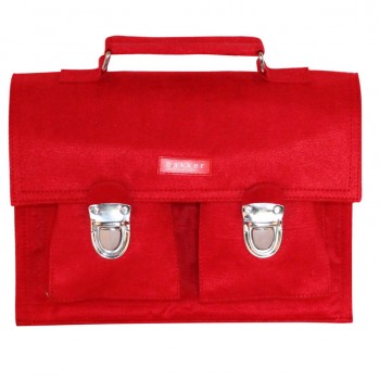 Schoolbag Suède - Red