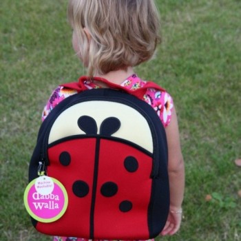 Toddler with Cute As a Bug Backpack