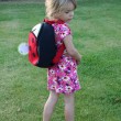 Toddler with Cute As a Bug Backpack
