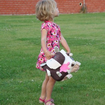 Toddler with Milkos Backpack