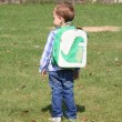 Toddler with Percival Backpack of Beatrix New York