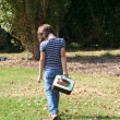 Toddler with Fernando Lunch Box