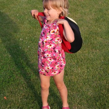 Child with Cute As a Bug Backpack