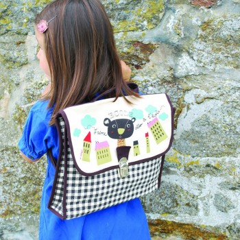 Toddler with School Schoolbag