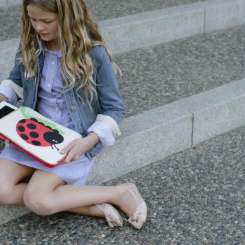 Child with Ju-Ju iPad case