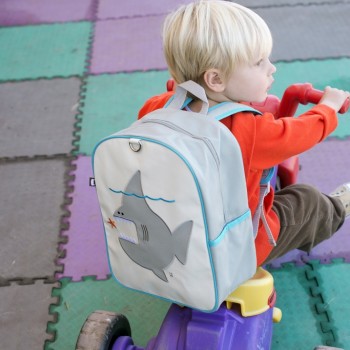 Toddler with Nigel Backpack